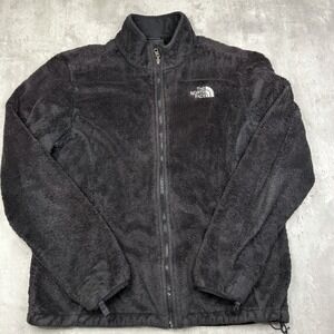 The North Face Jacket Womens Large Black Osito High Pile Fleece Zip-Up Outerwear